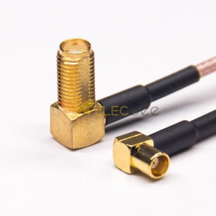SMA Kablolar 90 Derece RP Kadın MCX 90 Derece Kadın RF Koaksiyel Kablo RG316 ile 10 cm