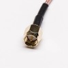 SMA Koaksiya Kablo Düz Erkek Düz Bulkhead SMA Kadın Kablo Montaj Crimp için 30cm