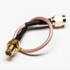 20 шт. SMA коаксиальный кабель прямой штекер к прямой переборке SMA женский кабель в сборе обжимной 30 см