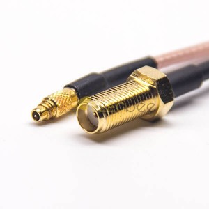 20pcs SMA Extention Cable Straight Female to MMCX Straight Male Cable with RG316