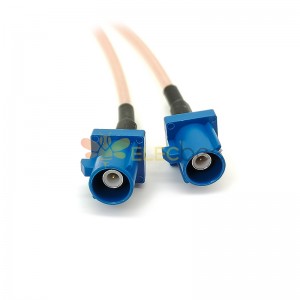 20шт SMA Male Cable 2 in 1 Dual Fakra C Plug to SMA Plug Connector Удлинительный кабель RG316 15см