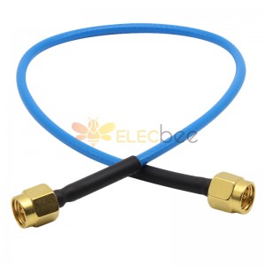 Cable coaxial RF flexible macho de acero inoxidable SMA 18GHZ SS405 bajo VSWR
