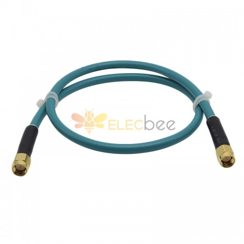 SMA macho a macho 6GHZ Low VSWR RG223 Conjunto de cable flexible 0.5m