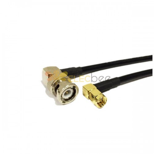 SMA a BNC Cable RG58 50CM Montaje Rf Cable Coaxial