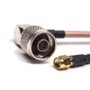 Kabel vom Typ SMA zu N Rechtwinkelstecker mit RG142-Kabel 10cm