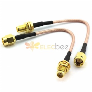 SMA para SMA Cabo RG316 Adaptador de jumper de fio de alta frequência 10cm