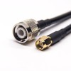 TNC Male Connector 180 Degree to SMA Male Straight Coaxial Cable with RG223 RG58 RG223 10cm