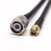 TNC Male Connector 180 Degree to SMA Male Straight Coaxial Cable with RG223 RG58 RG223 10cm