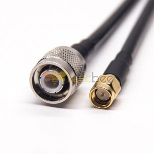 30pcs 10CM TNC Male Connector 180 Degree to SMA Male Straight Coaxial Cable with RG223 RG58 RG223 10cm
