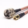 20 piezas conectores de Cable Coaxial UHF copa de soldadura recta macho a Cable RG142 recto macho RP SMA 10cm