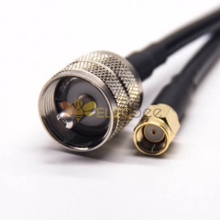 UHF Connector Straight Male to SMA Straight RP Male Coaxial Cable with RG223 RG58 RG223 10cm