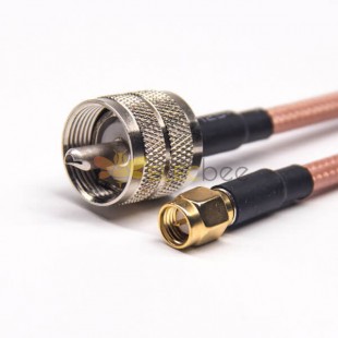 UHF'den SMA Kablo erkek erkeğe RG142 Kablo Montajı 10 cm
