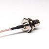Bnc cabo conector impermeável feminino direto para smb ângulo masculino com RG316 10cm