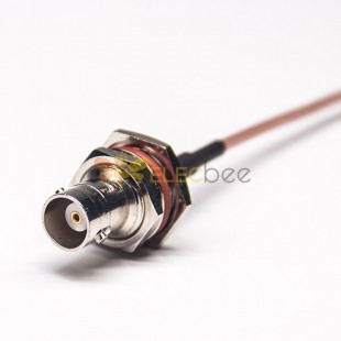 20 piezas conector de Cable BNC impermeable hembra recto a ángulo macho SMB con RG316 10cm