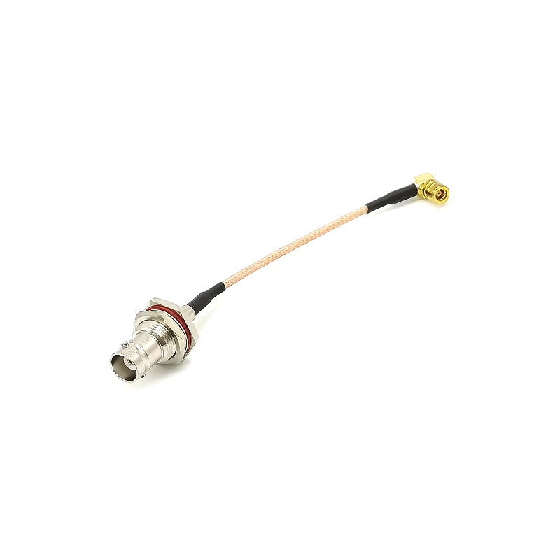 Bnc cabos e conectores femininos em linha reta 50Ohm para SMB angled feminino com RG316