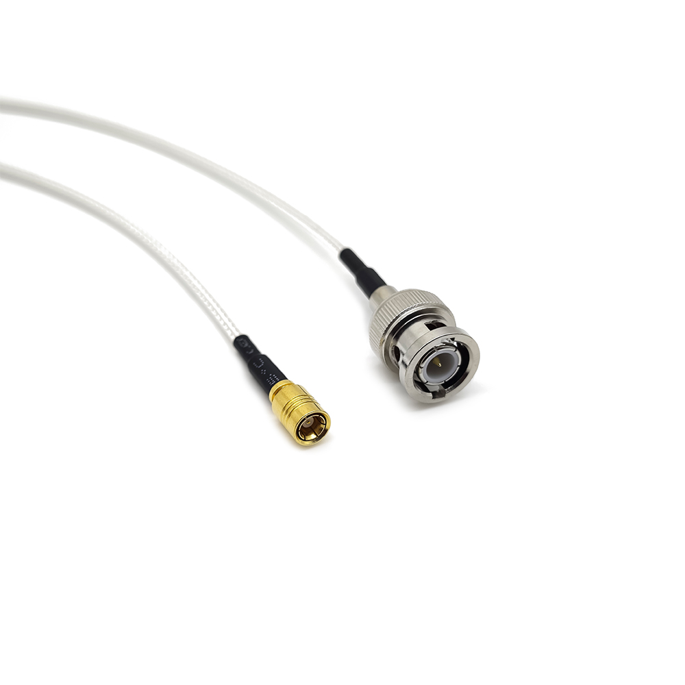 Female SMB 180 Degree Cable Connector to BNC Straight Male with RG316 1.5m