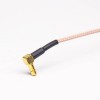 Cable RF RG316 con UHF SO239 a SMB Hembra 10CM