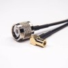 30pcs 10CM SMB Male Right Angle to TNC Straight Assembly Cable 10cm