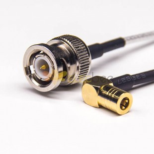 SMB to BNC Coaxial Cable SMB Angled Male to BNC Straight Male with RG316 10cm