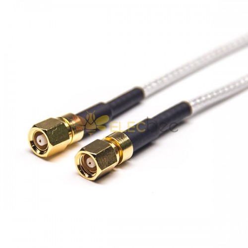 20 adet Konnektör SMC Kablo Tertibatı Düz ​​Dişi, RG316 ile 10 cm