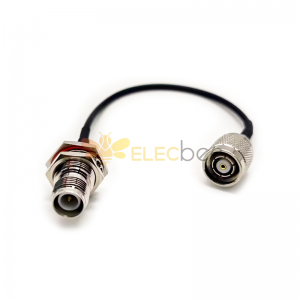 Cable de puente TNC de 20 piezas con adaptador de mamparo macho a hembra RP TNC Cable Coaxial RF RG174 15CM