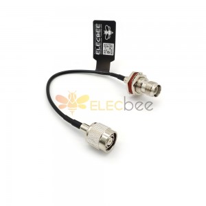 TNC Jumper Cable with RP TNC Male to Female Bulkhead Adapter RF Coaxial Cable RG174 15CM