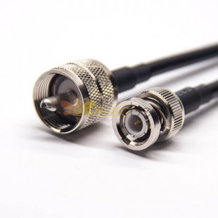 BNC Cabo Masculino Direto para UHF Straight Male RF Coaxial Cable com RG223 RG58 RG58 1m