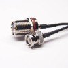 BNC macho a UHF hembra 180 grados Blukhead cable de montaje impermeable 10cm