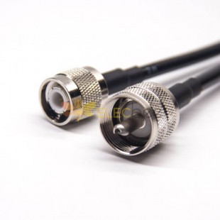TNC Male Cable Connector Straight to UHF Male Straight with RG58 RG223 RG223 10cm