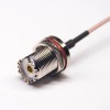 Conector de cabezal hembra UHF a cable macho recto BNC RG316 10cm