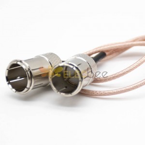 F Tipo Quick Plug RF Coaxial Cable Conector Straight RG178 1M