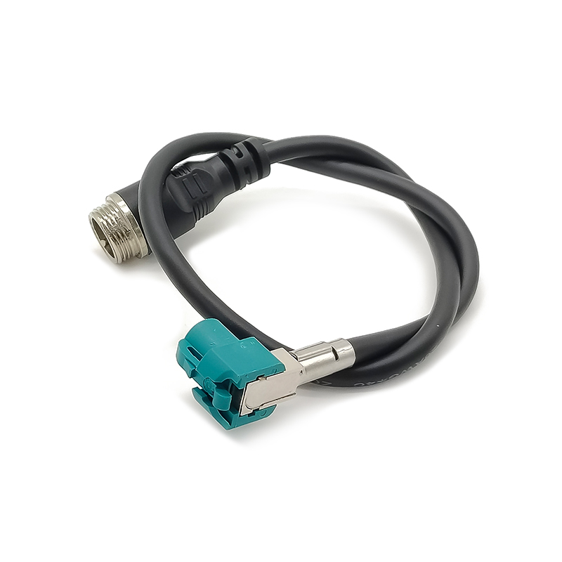 5шт Fakra Z тип HSD прямоугольный женский к прямому GX12 4-контактный штекерный кабель