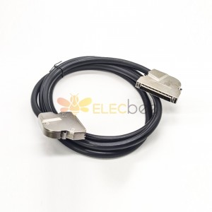 Cable SCSI HPCN 68 Pin macho a HPCN 68Pin macho de aleación de zinc cable de montaje de campo de ángulo recto 2M