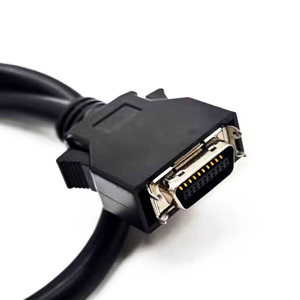 Тип кнопка СКСИ МДР прямая 20Пин тип мужчина к разъему-вилке с кабелем 0.5М