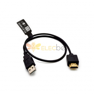 Кабель-переходник USB-HDMI, 20 шт., кабель-переходник 1,5 фута, штекер USB 2,0, штекер, кабель для зарядного устройства HDMI, шнур (HDMI/USB)