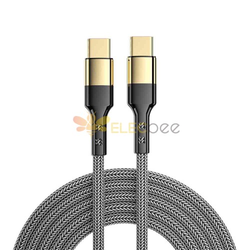 60W Superconductive PD Fast Charging Phone Data Cable - Type-C Male to Male  3A Charging Cable