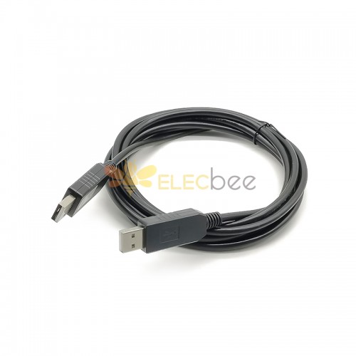 Ftdi USB2.0 ذكر إلى USB 2.0 ذكر Null Modem Cable USB Nmc-2.5M