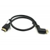 HDMI 2.0 Male to Male Cable 90 Degree 2 Feet Gold Plated High Speed HDMI 60Hz 4K 2K Cable