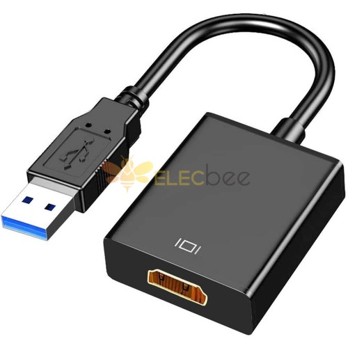 Câble adaptateur HDMI vers USB 2.0 Mal/USB 3.0 Femelle 2m pour HDTV Vidéo  et Data/Chargeur Silver ALL WHAT OFFICE NEEDS