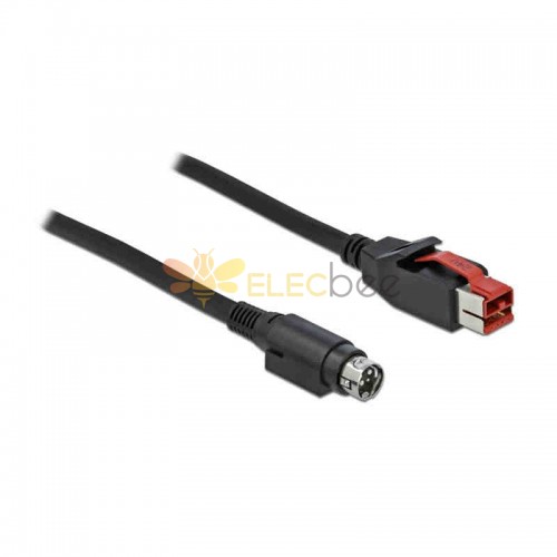 IBM Epson POS System Power Cable POWERED USB 24V to POWER DIN 3P Cable 2m