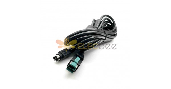 Ibm Epson Pos System Terminal Power Cable Powered Usb 12v 24v 5v To Din 3p 6350