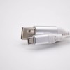 Micro USB Cable For Charging To Straight Male USB White Glow Line