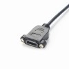 Panel Montajlı Dişi HDMI - Mikro Erkek HDMI Dijital Kameralar Uzatma Kablosu 0.3M