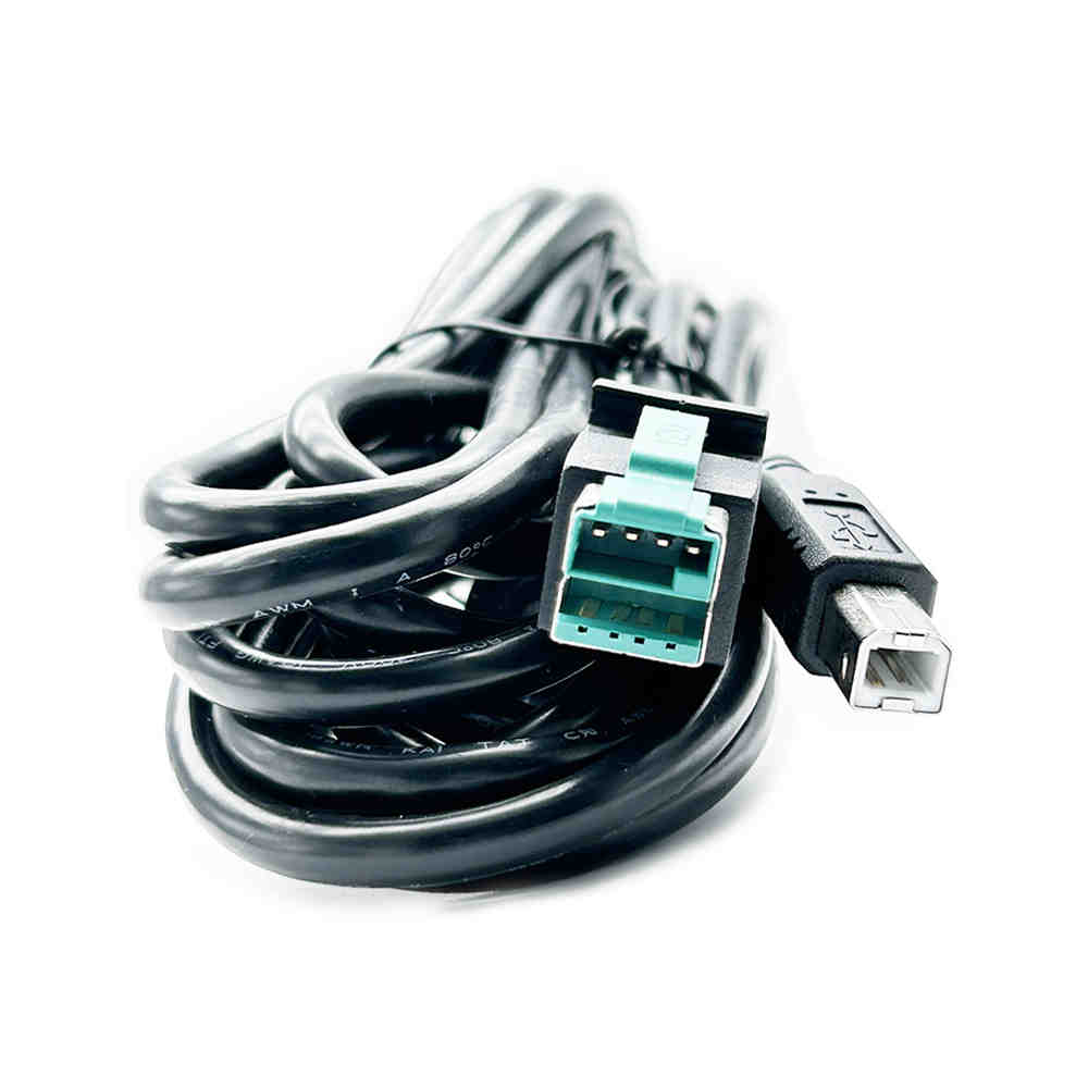 POWERED USB 12V-auf-USB-B-Stecker-Verbindungskabel für IBM Epson HP-Drucker