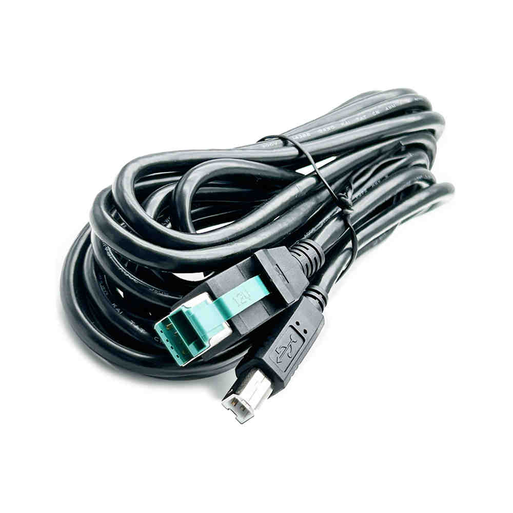 POWERED USB 12V-auf-USB-B-Stecker-Verbindungskabel für IBM Epson HP-Drucker