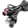 POWERED USB 24V12V 5V zu Dupont 2*4 mit selbstsicherndem USB 2.0 POS-Terminal-Verbindungskabel 3m