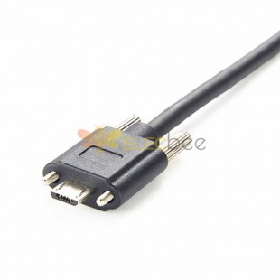 Cable USB 2.0 con bloqueo de tornillo Micro USB macho