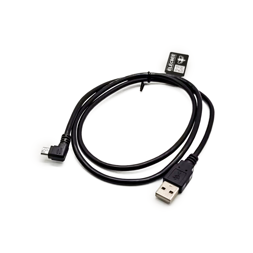 Cable micro USB de ángulo recto corto 1M a USB Un cable macho OTG