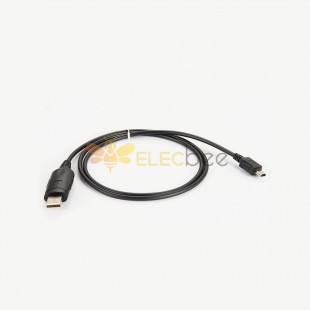 Connecteur mâle droit USB vers mini USB avec câble série RS232 1,5 m