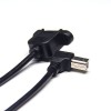 20pcs Type B USB Cable Right Angle Male to Female with Screw Hole OTG Cable
